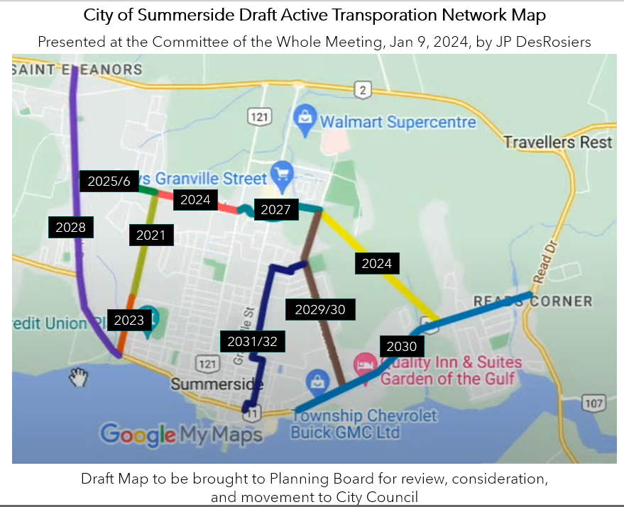 City of Summerside Draft AT Network Map