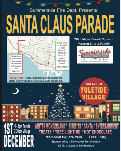 Summerside Fire Department Santa Claus Parade 